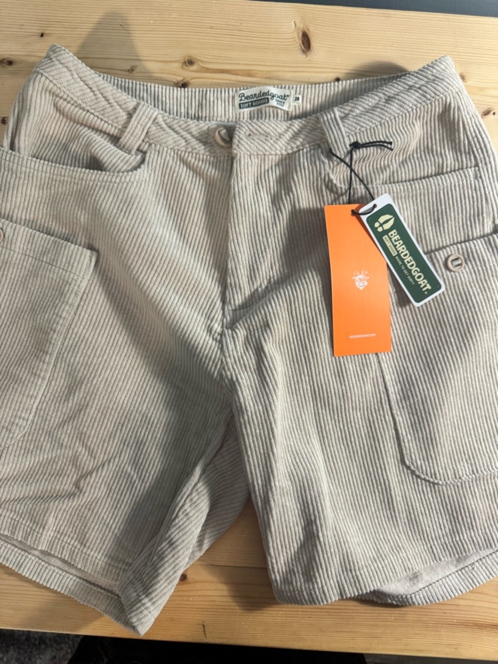 BEARDEDGOAT MOOR CORDUROY SHORTS